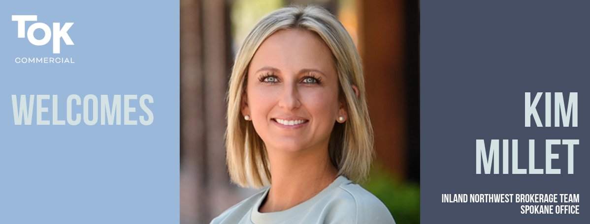 tokcre's tweet photo. Please join us in welcoming Kim Millet to TOK Commercial’s Inland Northwest Brokerage team!

Visit the link in our below to connect with Kim.
https://t.co/ZyU44AnUQa

#itstok #InlandNorthwest #CRE #CommercialRealEstate  #Brokerage #SpokaneBusiness #CoeurdAleneCRE https://t.co/v8Kz6WinSq