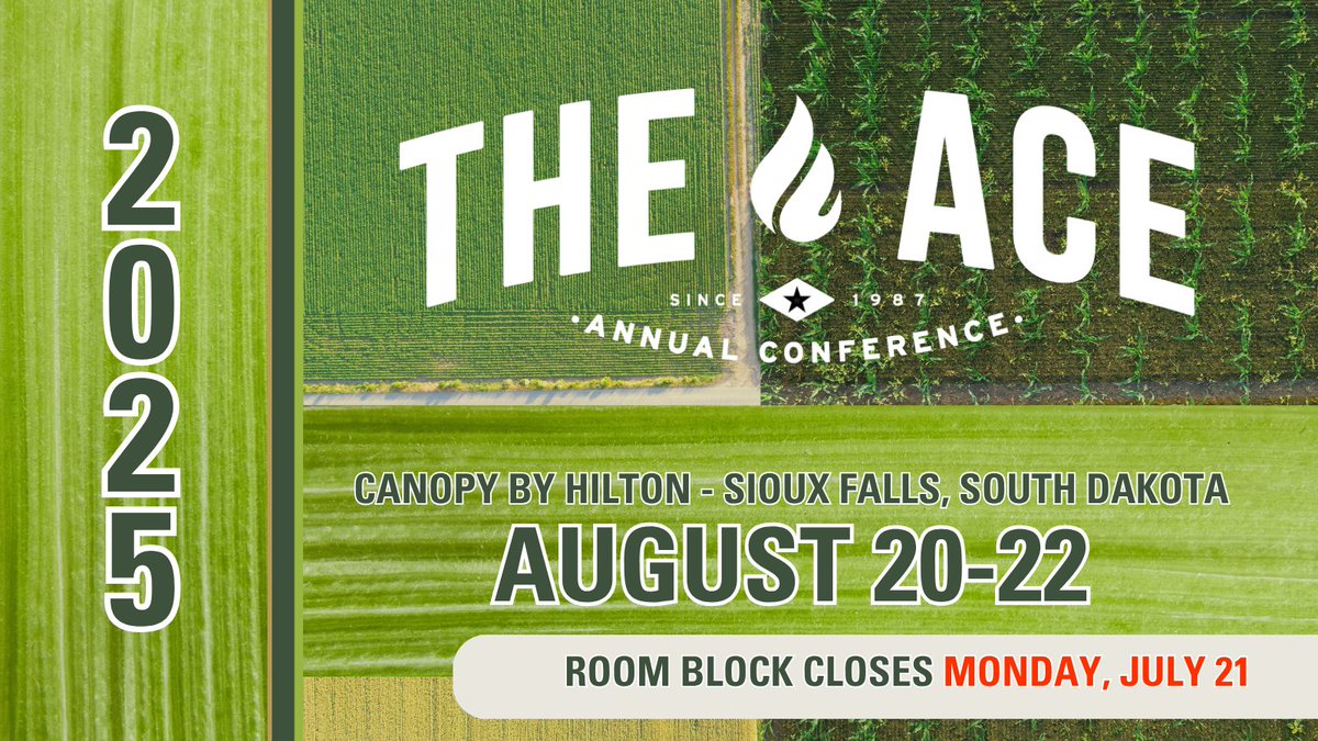ACEethanol's tweet image. Have you booked your hotel room for the 38th annual ACE conference? Now is the time! The discounted room block will close MONDAY, JULY 21. Book your room at ow.ly/5xPg50WrsVi
And don't forget to register for the event! Learn more and register at ow.ly/LB0y50WrsVb