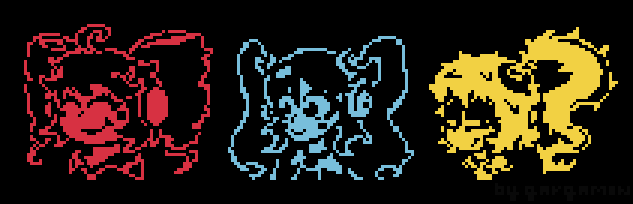 dgargamon's tweet image. triple baka

#miku #teto #neru