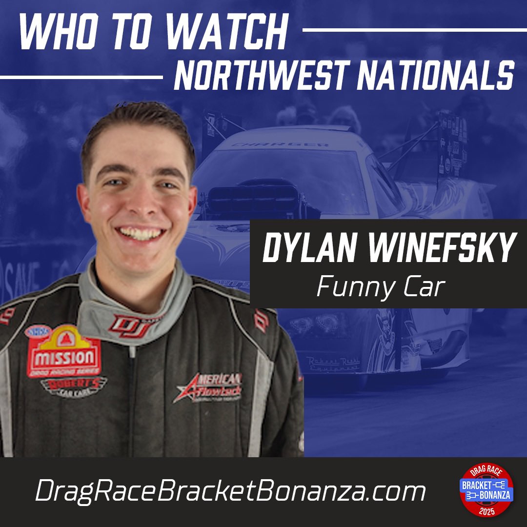 Drag Race Bracket Bonanza (@dragracebb) on Twitter photo Who are we paying special attention to going into the <a href="/NHRA/">NHRA</a> #NorthwestNats? In Funny Car, we’re eyeing newcomer <a href="/nitro_moose/">Dylan Winefsky Racing</a>. He showed promise during qualifying in his debut at the #Vegas4WideNats, and we know his team has been grinding during their hiatus away from the track.💪🏼 Who are we paying special attention to going into the <a href="/NHRA/">NHRA</a> #NorthwestNats? In Funny Car, we’re eyeing newcomer <a href="/nitro_moose/">Dylan Winefsky Racing</a>. He showed promise during qualifying in his debut at the #Vegas4WideNats, and we know his team has been grinding during their hiatus away from the track.💪🏼