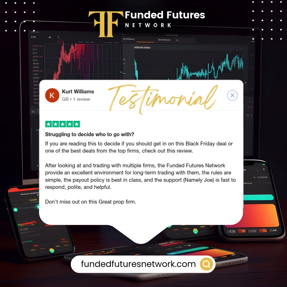 FFNFunding's tweet photo. Our community says it best. FFN is where transparency meets performance.
Ready to experience the difference?
Letβs grow together. π https://t.co/anUq7Z1Ir1
#FFNtrust #PropFirm #TradewithFFN https://t.co/pctH3BkL8n