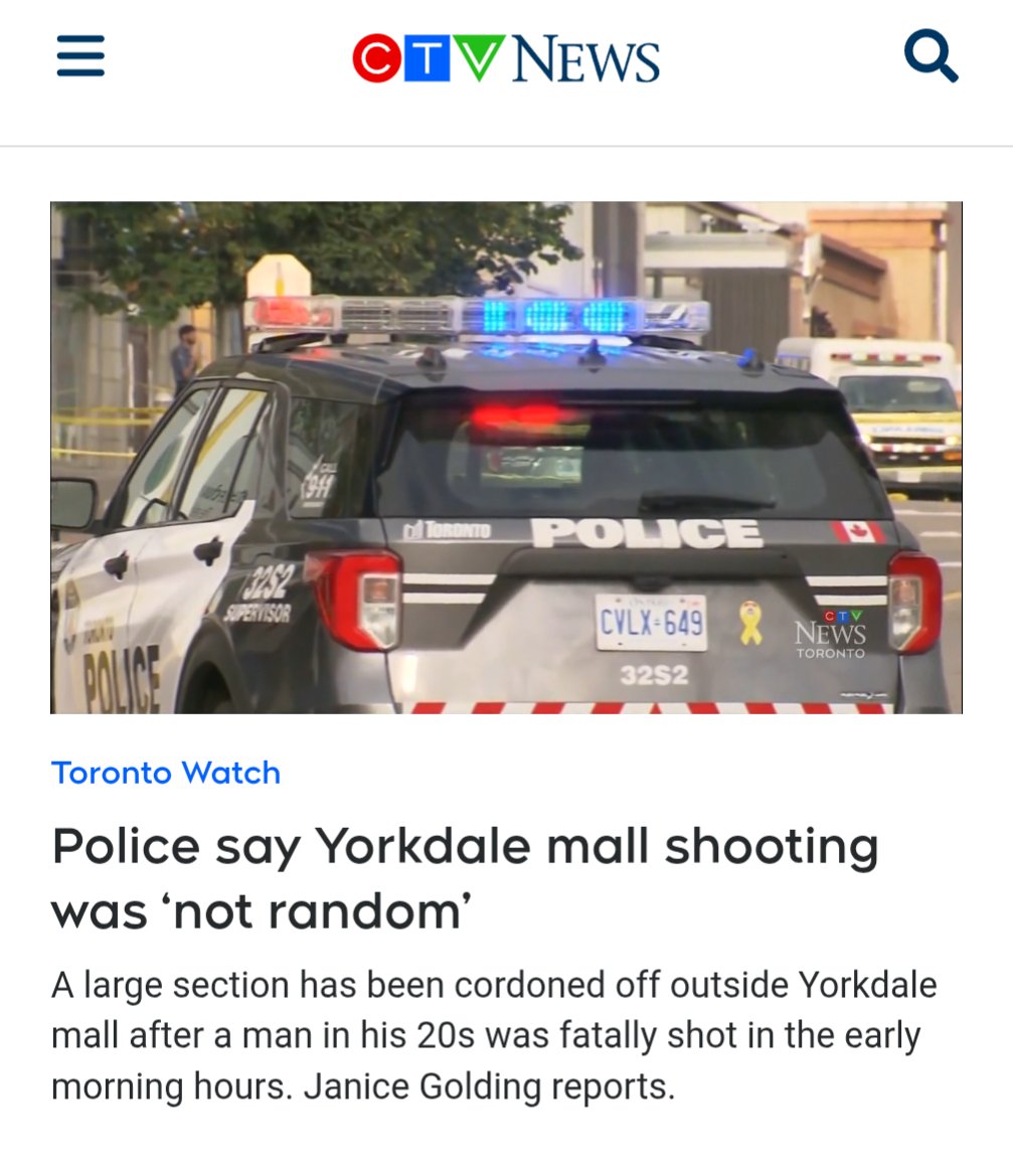 This morning’s targeted shooting at Yorkdale Mall is both unacceptable and deeply disturbing. 

All levels of government must do more to address crime.

We need to stand united to keep our neighborhoods safe. 🇨🇦

#cdnpoli #ONpoli #TOpoli