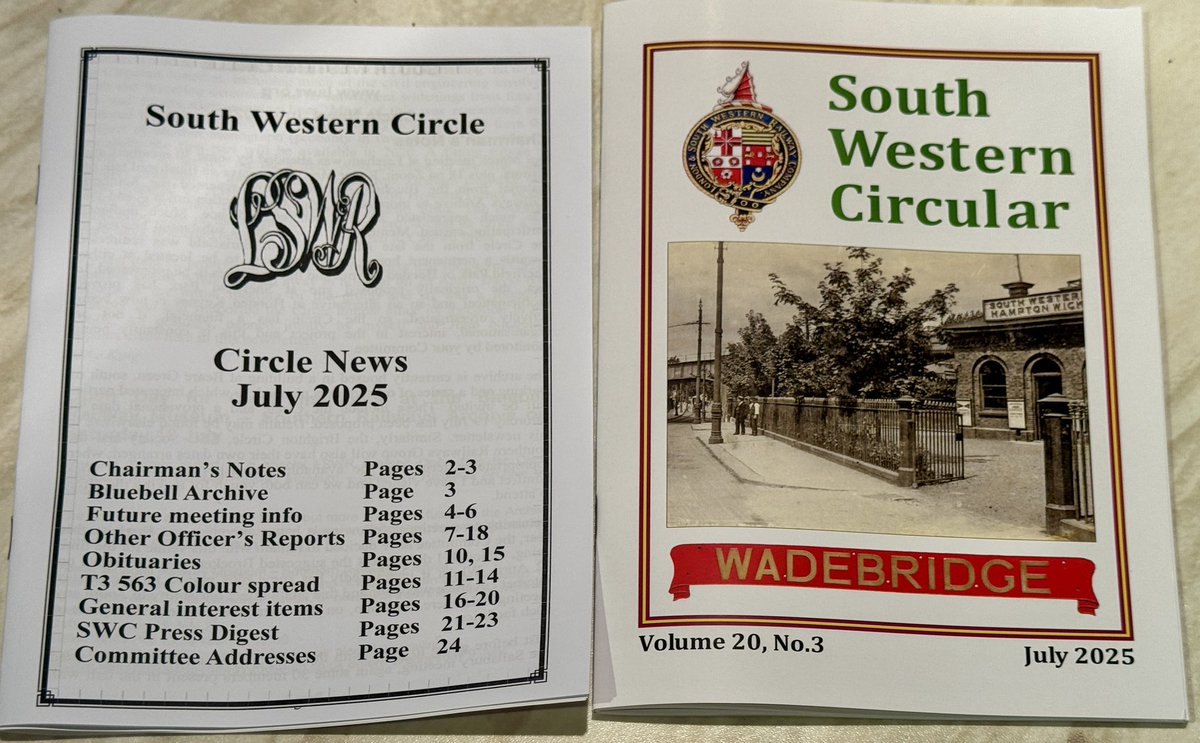 LSWR_SWC's tweet image. Our July 2025 Circular and Circle News members publication are landing in the letter boxes of our members this week.

If you are not yet a member and therefore missing out on our excellent publications, you can join the Circle here lswr.org/joining.html