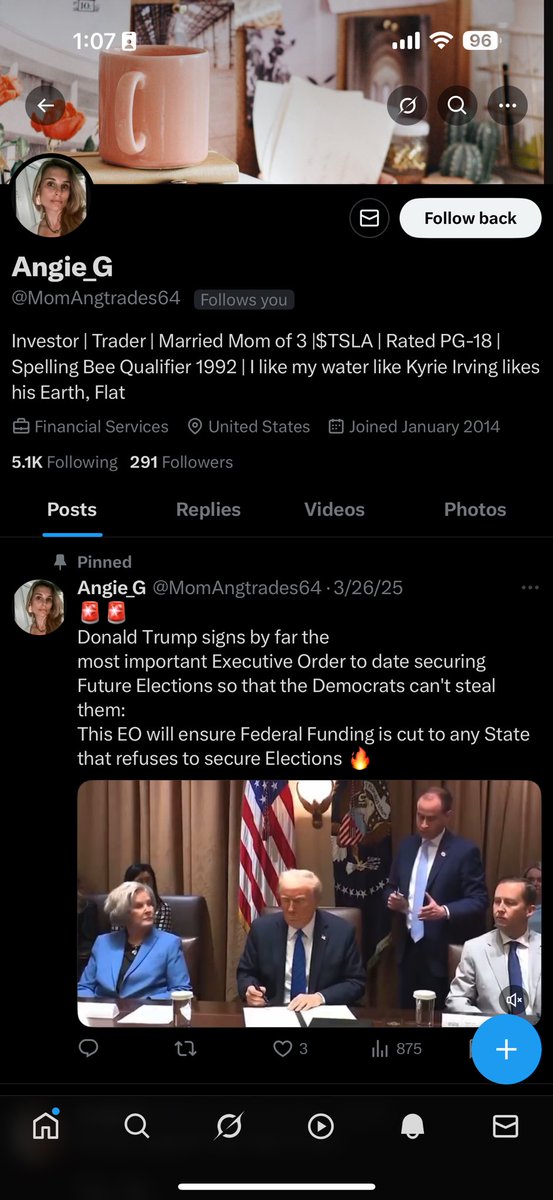 Tried messaging you but that didn’t work… <a href="/MomAngtrades/">Angie G</a> …. You got another doppelgänger…