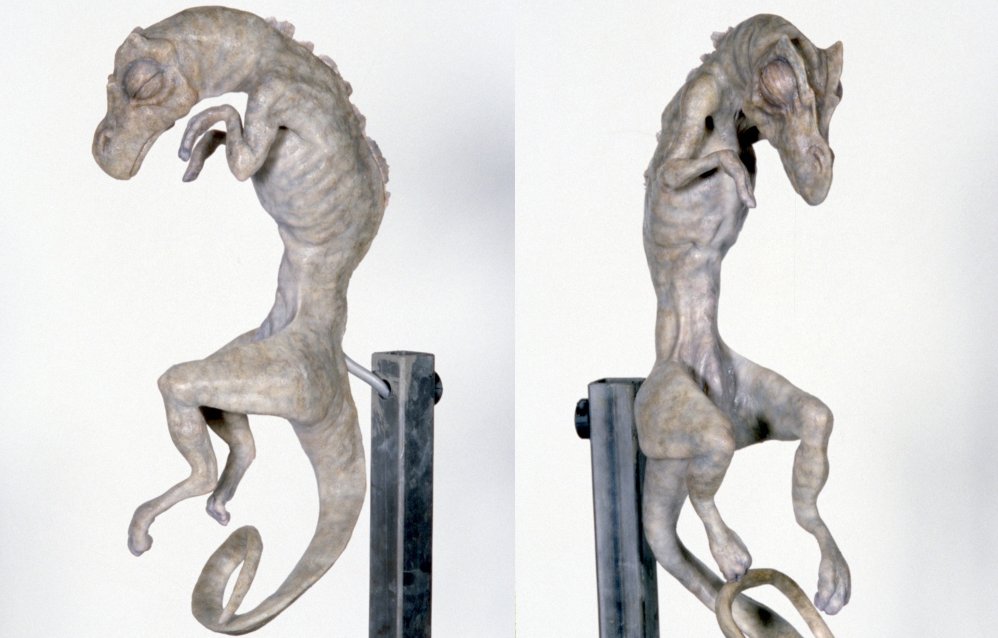 According with Andy Schonenberg.
One of the critters from the test tubes in #jurassicpark 3 was a failed Tyrannosaurus clone.