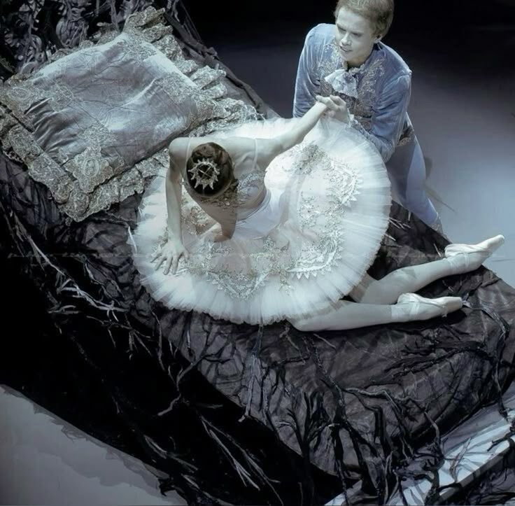hrstylearchive's tweet image. Svetlana Zakharova and Leonid Sarafanov in the Mikhailovsky Balletโs production of โSleeping Beautyโ ๐น by Nikolay Krusser