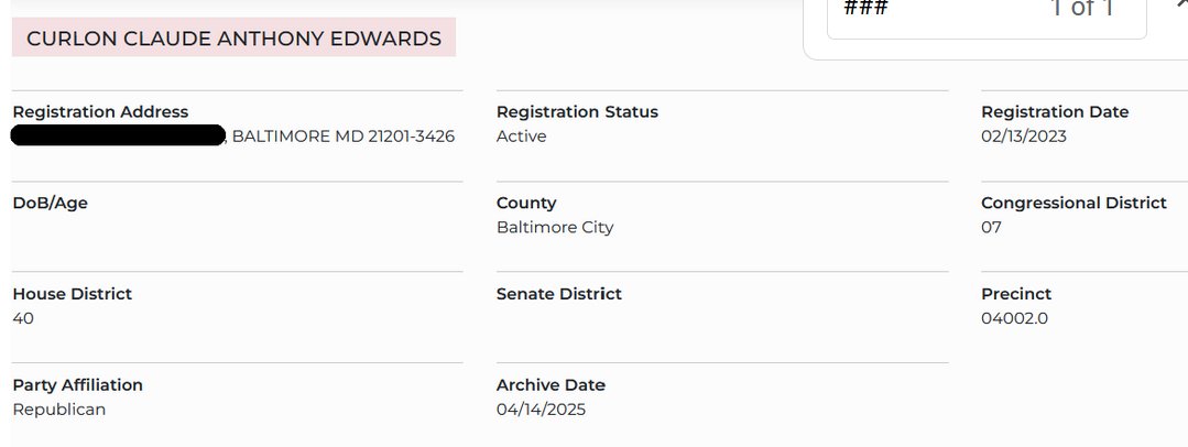 GOPpredators's tweet image. 1439 #RepublicanSexualPredators
Curlon Edwards, a Baltimore police officer, has been charged with raping a 17-year-old girl. Held without bail. 

cbsnews.com/baltimore/news…