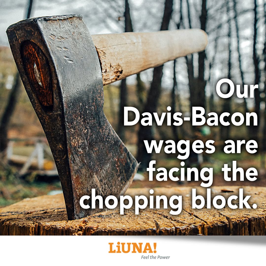 MOKANLaborers's tweet image. The Davis-Bacon and Prevailing Wage laws that set the standards for our wages and benefits are under attack at the federal level. Watch the video at the link below to learn about what's at stake, and what we can do to protect our way of life. bit.ly/4lCZFRw