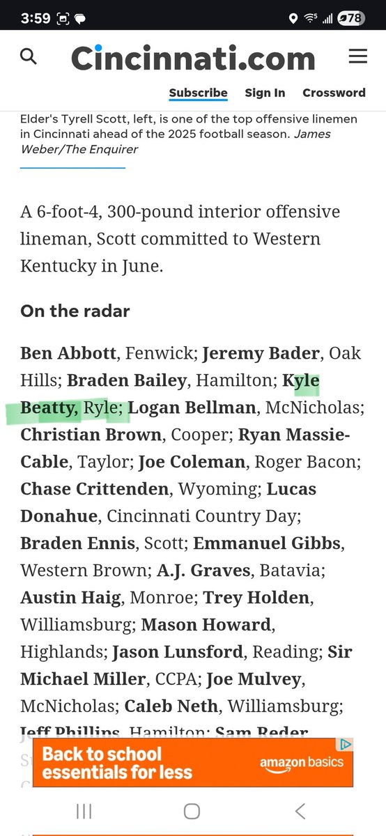 Brad Adkins (@cooldadsauce) on Twitter photo <a href="/KyleBeattyFB/">Kyle Beatty</a> Well deserved recognition! Alot of hard work and late night night film studies paying off! So proud of you young man!
<a href="/Ryle_Football/">Ryle Football</a> <a href="/WabashFootball/">Wabash Football</a> <a href="/UKFootball/">Kentucky Football</a> <a href="/GoBearcatsFB/">Cincinnati Football</a> <a href="/IndianaFootball/">Indiana Football</a> <a href="/uofl/">University of Louisville</a> <a href="/UofSC/">University of South Carolina</a> <a href="/GatorsFB/">Florida Gators Football</a> <a href="/UCF_Football/">UCF Football</a> <a href="/StanfordFball/">Stanford Football</a> <a href="/XavierU/">Xavier University</a> <a href="/KyleBeattyFB/">Kyle Beatty</a> Well deserved recognition! Alot of hard work and late night night film studies paying off! So proud of you young man!
<a href="/Ryle_Football/">Ryle Football</a> <a href="/WabashFootball/">Wabash Football</a> <a href="/UKFootball/">Kentucky Football</a> <a href="/GoBearcatsFB/">Cincinnati Football</a> <a href="/IndianaFootball/">Indiana Football</a> <a href="/uofl/">University of Louisville</a> <a href="/UofSC/">University of South Carolina</a> <a href="/GatorsFB/">Florida Gators Football</a> <a href="/UCF_Football/">UCF Football</a> <a href="/StanfordFball/">Stanford Football</a> <a href="/XavierU/">Xavier University</a>