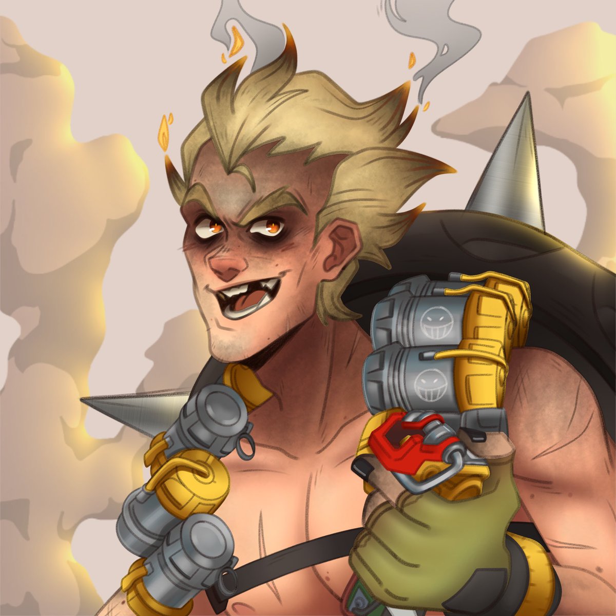 SydTird's tweet image. 💥💥💥💥💥
#Junkrat 
#Overwatch2 #OverwatchFanart