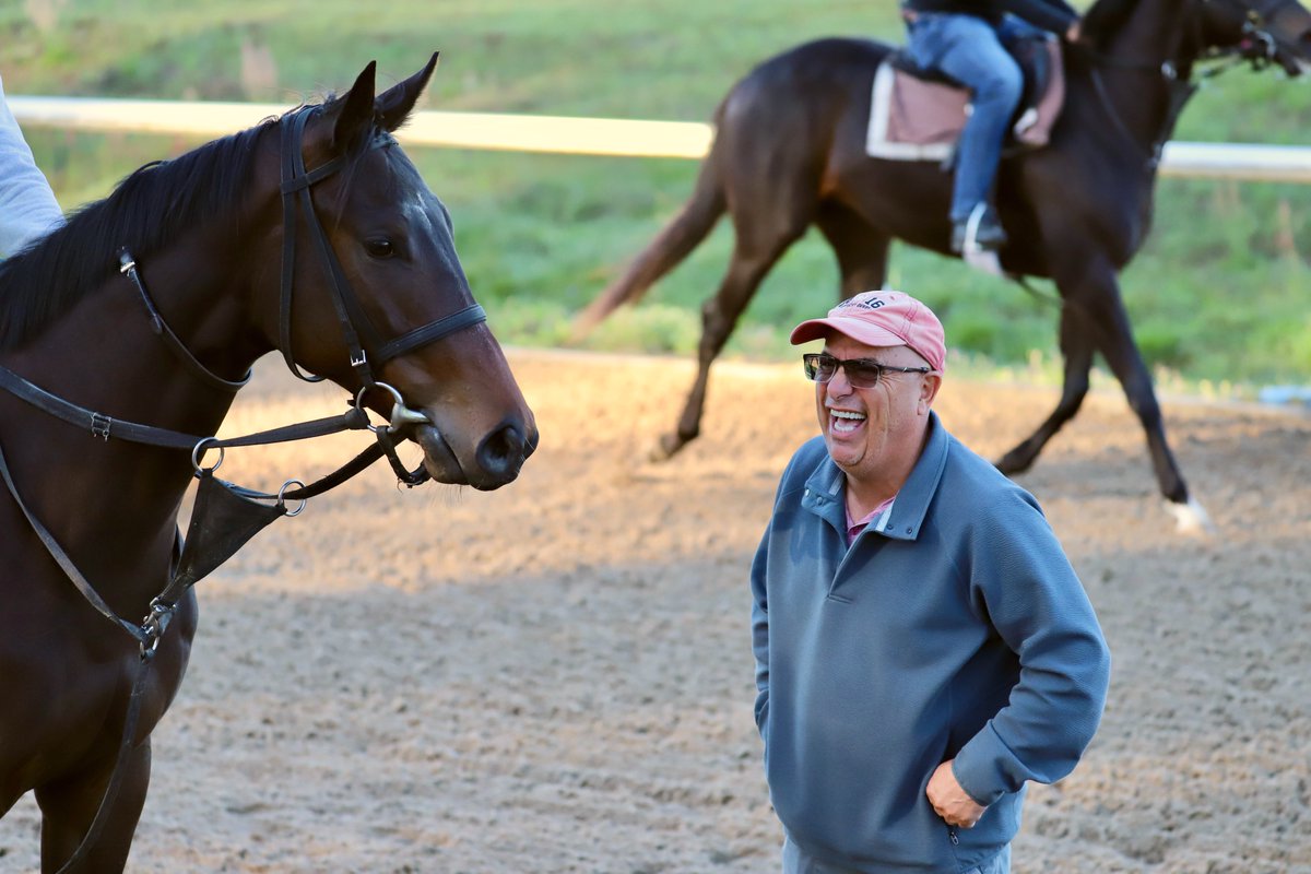 OBSSales's tweet image. 🎉Congratulations to dual Hall of Famer @markecasse on earning his 4,000th career win today! A tremendous and well-deserved honor for one of the best horsemen in the game. (And now he has stick around for at least No. 5,000 😄)
📸OBS/Penelope P. Miller photo