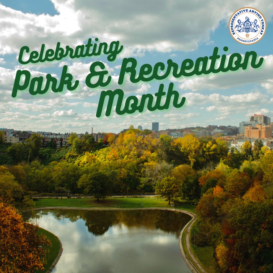 RepVenkat's tweet image. During this National Parks and Recreation Month, it is a great time to celebrate the wonderful parks in our community and state.
