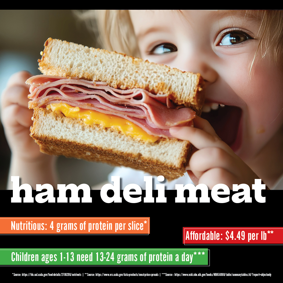 There is more to ham than protein, it offers other key nutrients lacking in diets of children and adolescents  -- plus it is affordable and convenient for parents. #MAHA