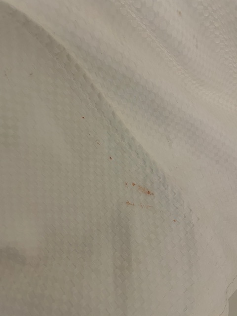 Jamison_IO's tweet photo. @SonestaHotels @SonestaHotels Plus, the room we were initially given was disgusting. Giant ball of hair by the bathroom sink, towels with holes in them, stained bed coverings, balcony door that hasn’t been cleaned in ages, dirty washcloth hanging on shower rail, no shower liner, disgusting. 3/4 https://t.co/yY3ULdiCFK