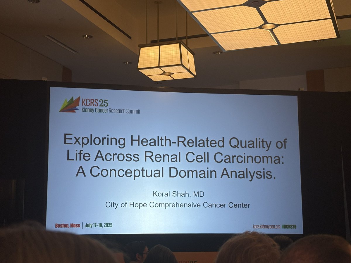 Zeynep Irem Ozay, MD (@ziremozay) on Twitter photo 🌟Happening now at #KCRS25!!
Great talk by <a href="/kor_shah/">koral shah, md</a> on exploring health-related quality of life across the RCC spectrum through a conceptual domain analysis #kidneycancer👇
<a href="/kidneycan/">KidneyCAN</a> <a href="/OncoAlert/">OncoAlert</a> <a href="/urotoday/">UroToday.com</a> 🌟Happening now at #KCRS25!!
Great talk by <a href="/kor_shah/">koral shah, md</a> on exploring health-related quality of life across the RCC spectrum through a conceptual domain analysis #kidneycancer👇
<a href="/kidneycan/">KidneyCAN</a> <a href="/OncoAlert/">OncoAlert</a> <a href="/urotoday/">UroToday.com</a>