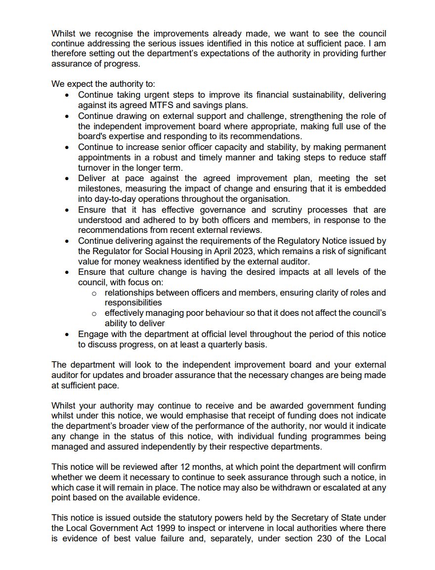 JackTShaw's tweet image. The Government has issued a Best Value Notice to Dudley Council: