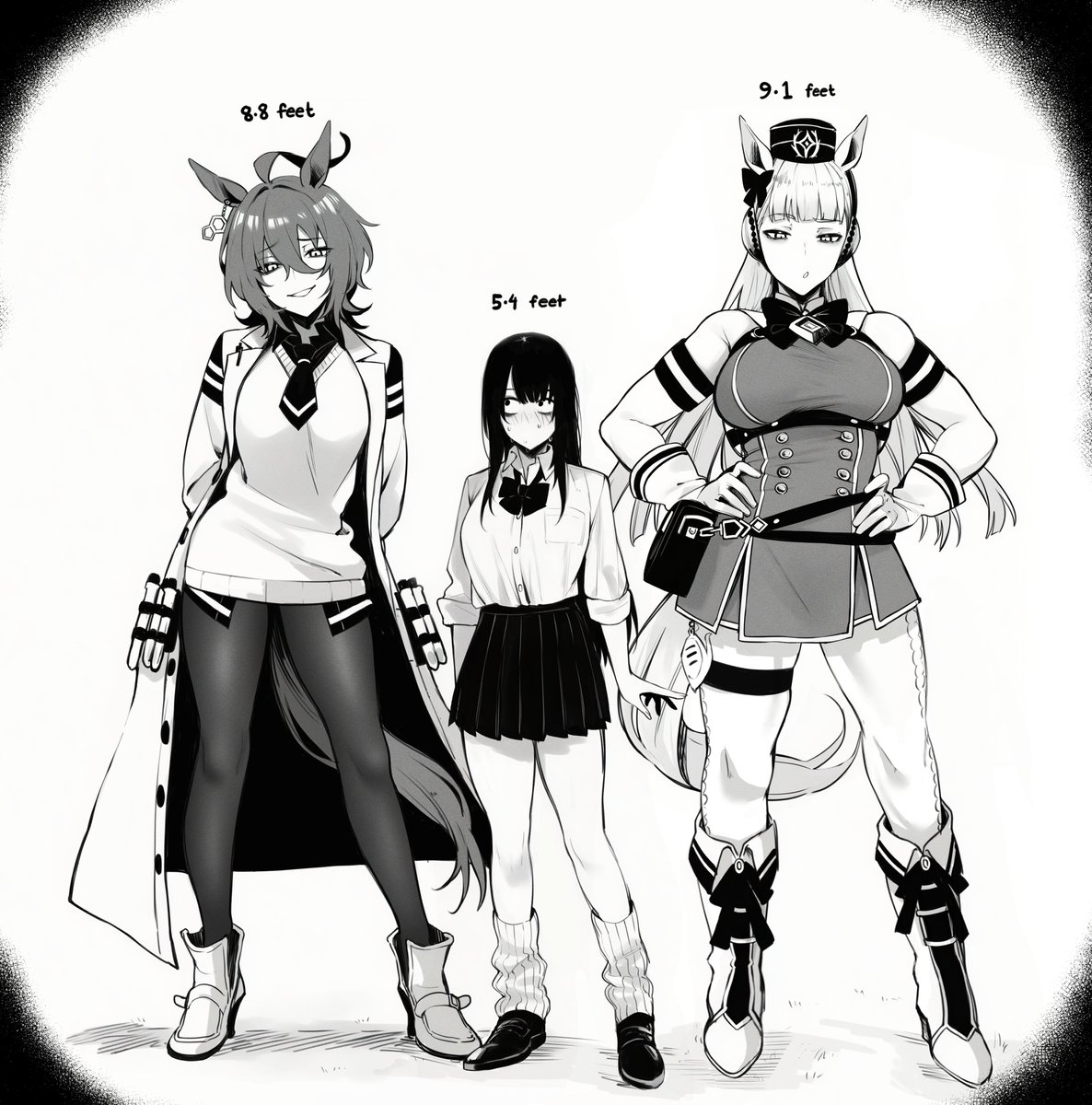 masoq095's tweet image. lore accurate horse girls