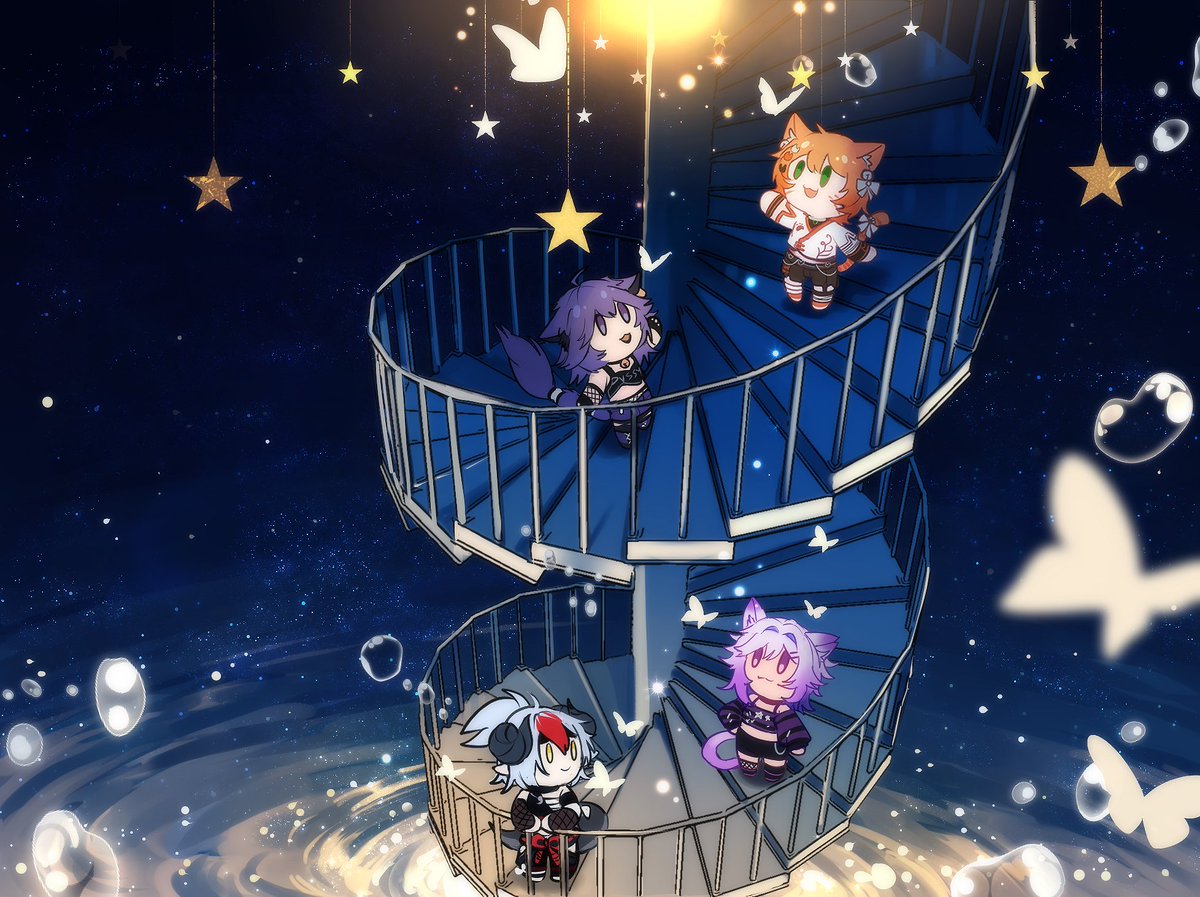 To the stars 💫
(I love my friends so much)

🎨 @/yuzuyukihira