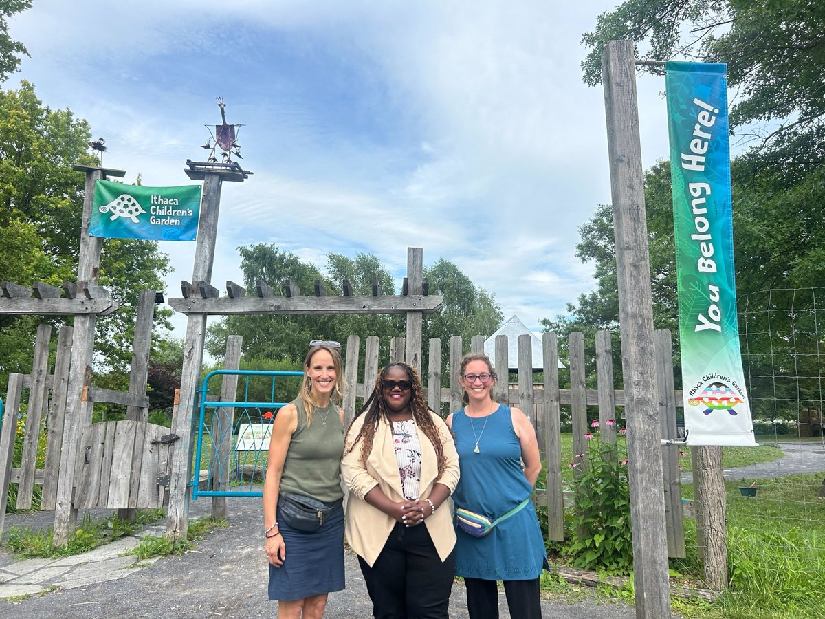 SenatorLeaWebb's tweet image. Ithaca Children’s Garden is an award-winning, public garden designed for kids and is driven by a mission to connect children to nature to create a more beautiful and resilient world.Thank you to the staff for having me and for contributing a wonderful space for children to play.