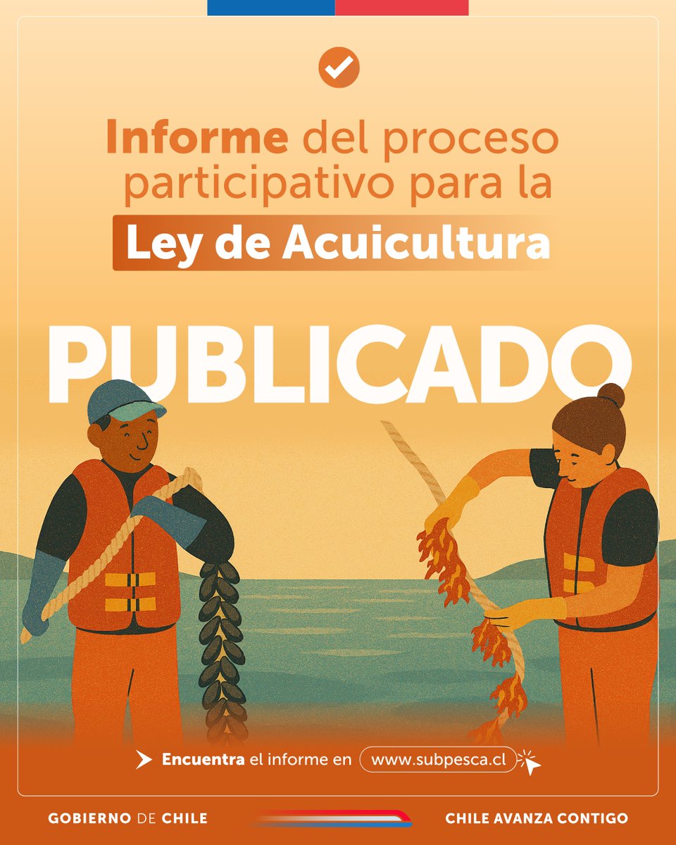Más de 750 actores del sector participaron entre 2023 y 2025 en un proceso abierto y plural que reunió propuestas y necesidades para una nueva legislación acuícola. Conoce los resultados y próximos pasos hacia una política moderna y sostenible.
🔗 bit.ly/44V1D8Q