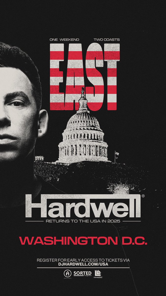 HARDWELL's tweet image. Your votes have been counted & I’m returning to America for one big weekend in LA, NY and DC! 🇺🇸
Dates & Venues TBA soon!! Register for early access to tix via: djhardwell.com/usa
Where will I see you on the dance floor?
