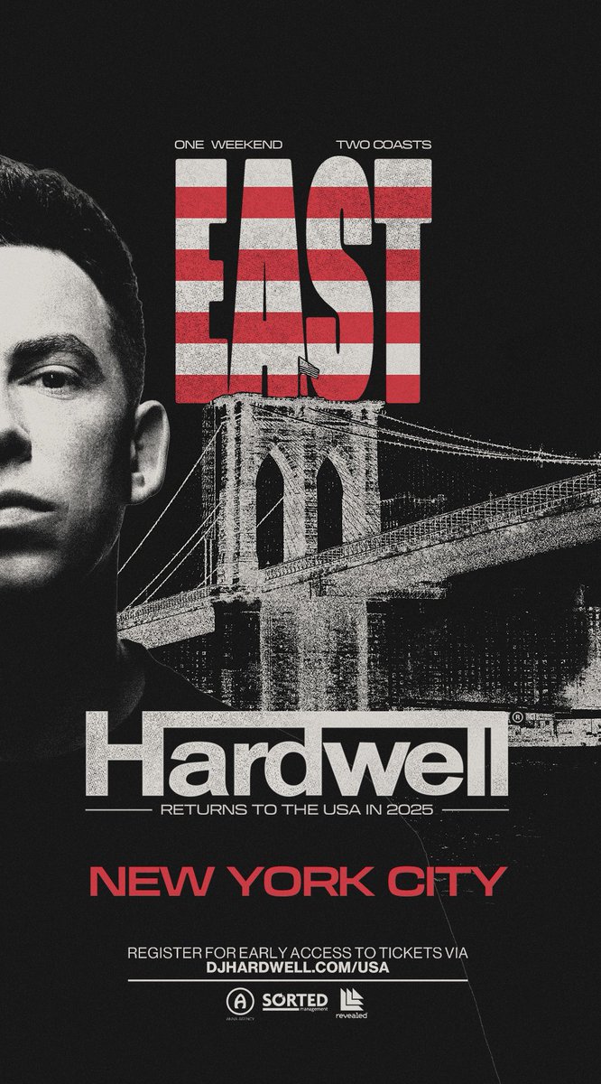 HARDWELL's tweet image. Your votes have been counted & I’m returning to America for one big weekend in LA, NY and DC! 🇺🇸
Dates & Venues TBA soon!! Register for early access to tix via: djhardwell.com/usa
Where will I see you on the dance floor?