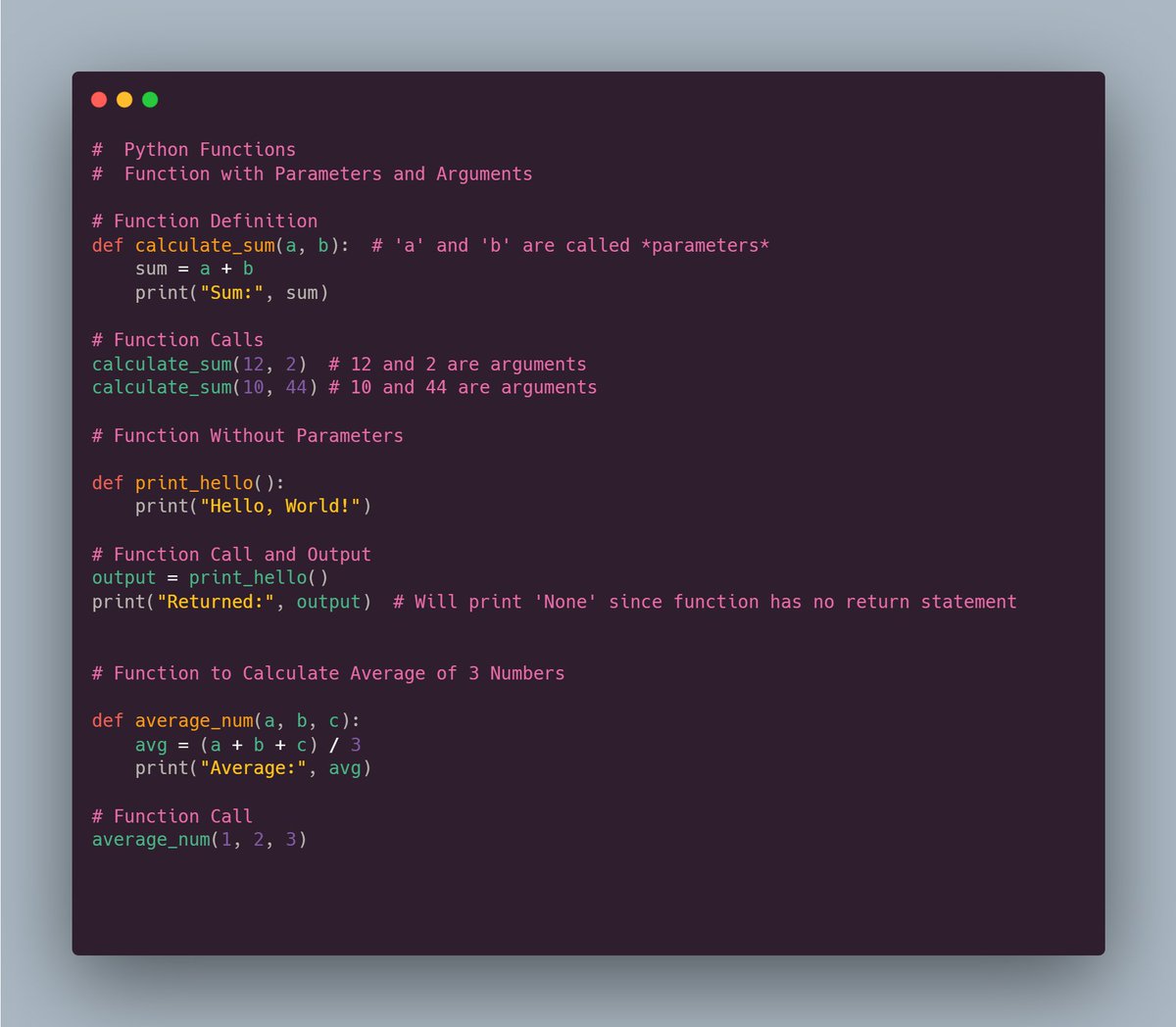 Samimughal78's tweet photo. Day 10 of my Python journey complete! 🚀I dove into Functions in Python . Pushing my code to GitHub to stay accountable. Feedback is welcome!  [https://t.co/DUq5PFuehO]  
#100DaysOfCode #Python #LearnToCode #CodingNewbie #pythonprogramming #TechNews #Motivation #Functionspython https://t.co/Anr06ELcPY