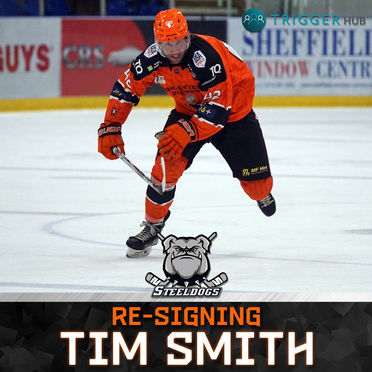 OSDSC's tweet photo. We are delighted to with the resigning of Tim Smith for another season with the dogs. Welcome back Tim 🐶 https://t.co/5boYoqhP6r