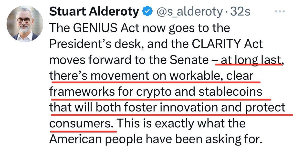 _Crypto_Barbie's tweet photo. 🚨 BREAKING NEWS:

RIPPLE LAWYER STUART ALDEROTY SAYS:

„AT LONG LAST, THERE’S MOVEMENT ON WORKABLE, CLEAR FRAMEWORKS FOR CRYPTO &amp; STABLECOINS!“ 🙌🏼 

THE TIME WE HAVE BEEN WAITING FOR SO LONG HAS FINALLY ARRIVED! #XRP https://t.co/rn3W51F44w