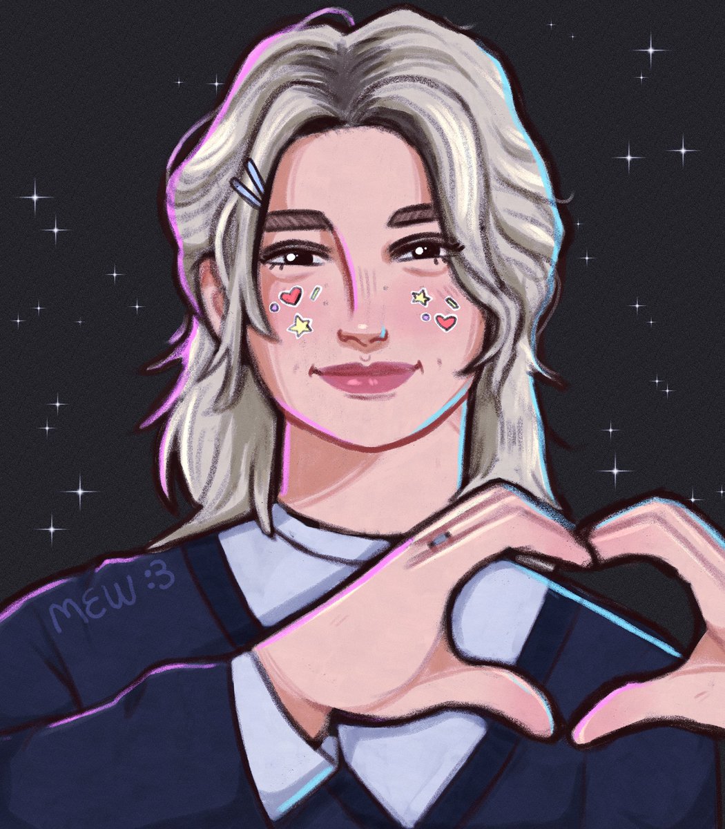 MewNotDaPokemon's tweet image. Kinda got artblock and was just feeling icky so I drew felix from @Stray_Kids I’m a newer fan, been listening to them a lot 💖 #skz #skzfanart #straykids