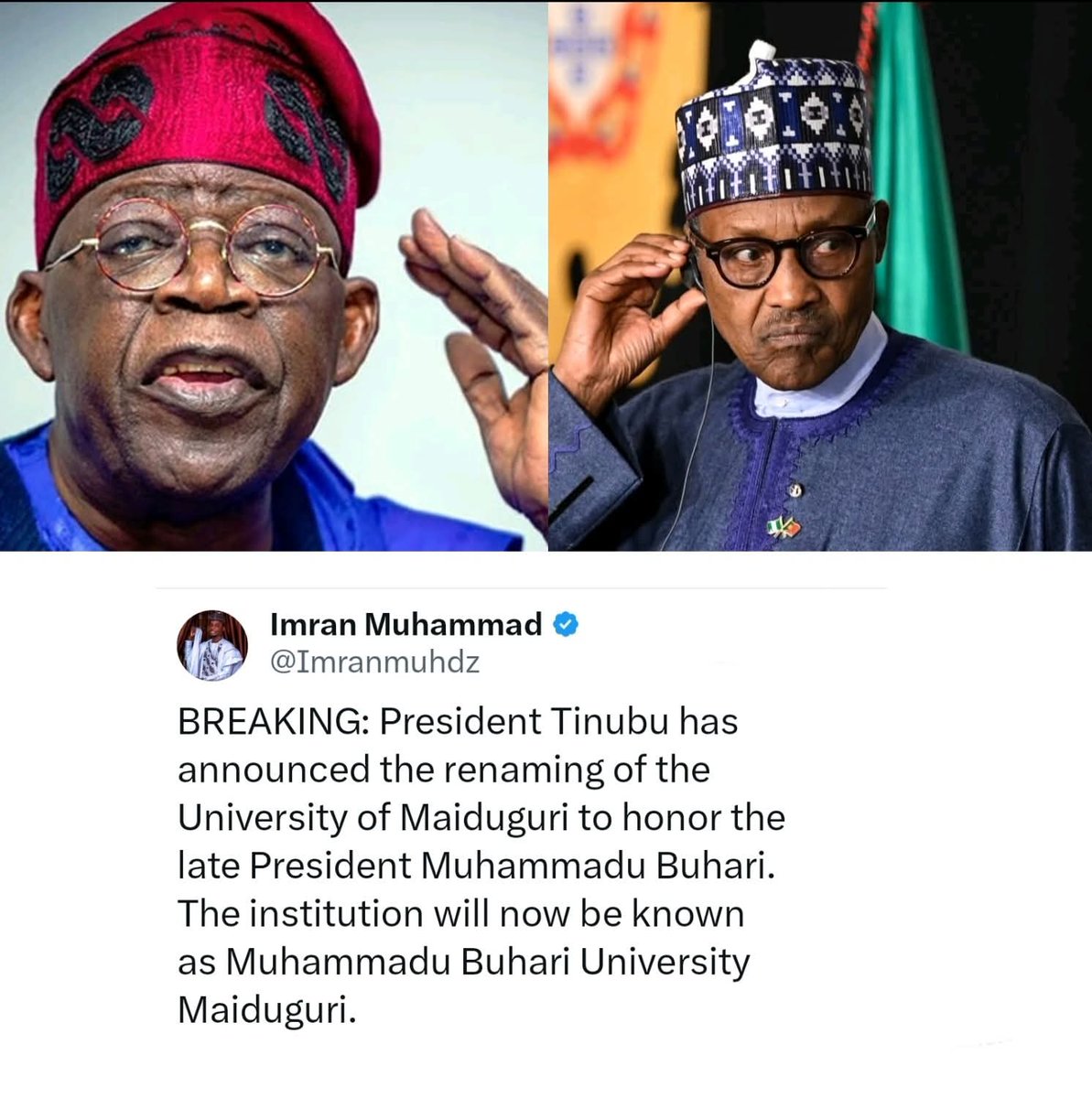UncleAssurance's tweet photo. Yes, the President is working — that’s fine.
But is renaming institutions after past leaders now the new face of governance?

When will our politics stop being about gestures and start focusing on real impact?

Nigerians need solutions, not symbolism.
#NigeriaDeservesBetter https://t.co/WVVnitmsKJ