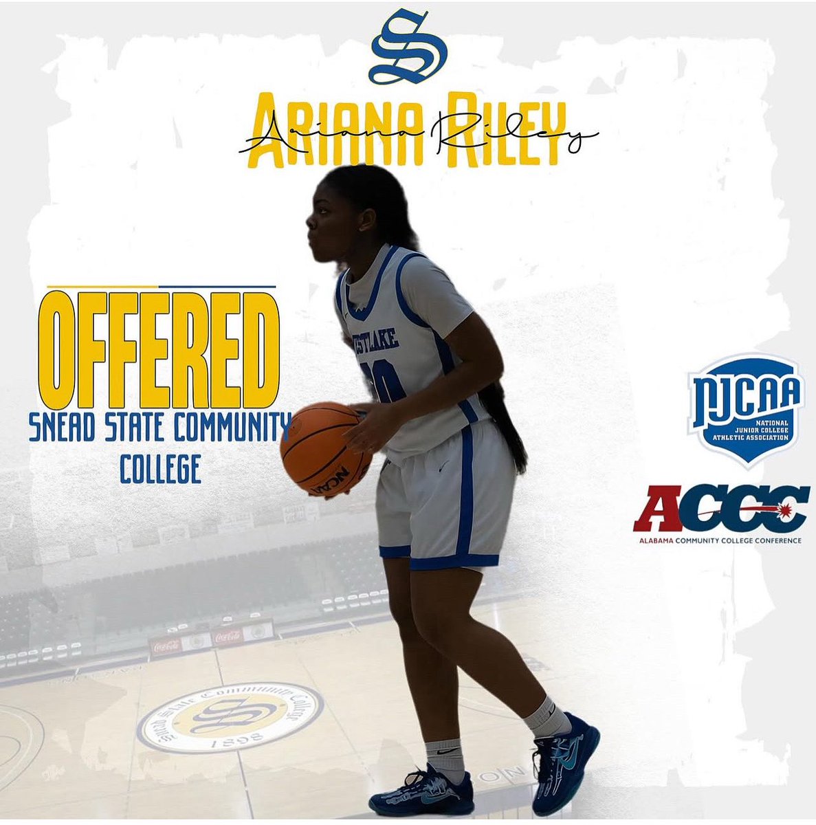 Blessed to receive an offer from Snead State Community College 💙💛!!!