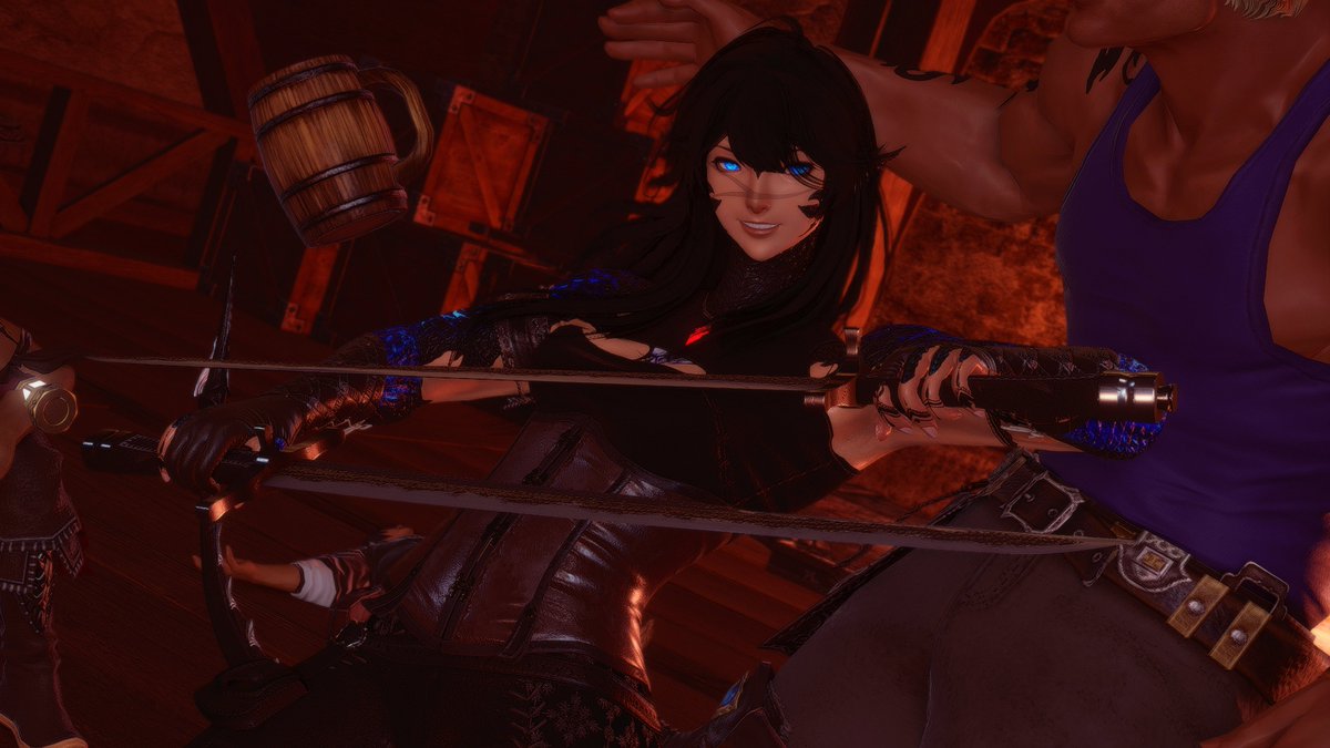 BlueKnightly's tweet image. All she wanted was a drink~