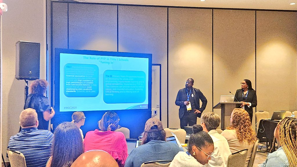 _AndyJacks's tweet image. Great job with an engaging session and packed house about the struggles and triumphs in Title I schools! @NPorter17 #IBGC2025