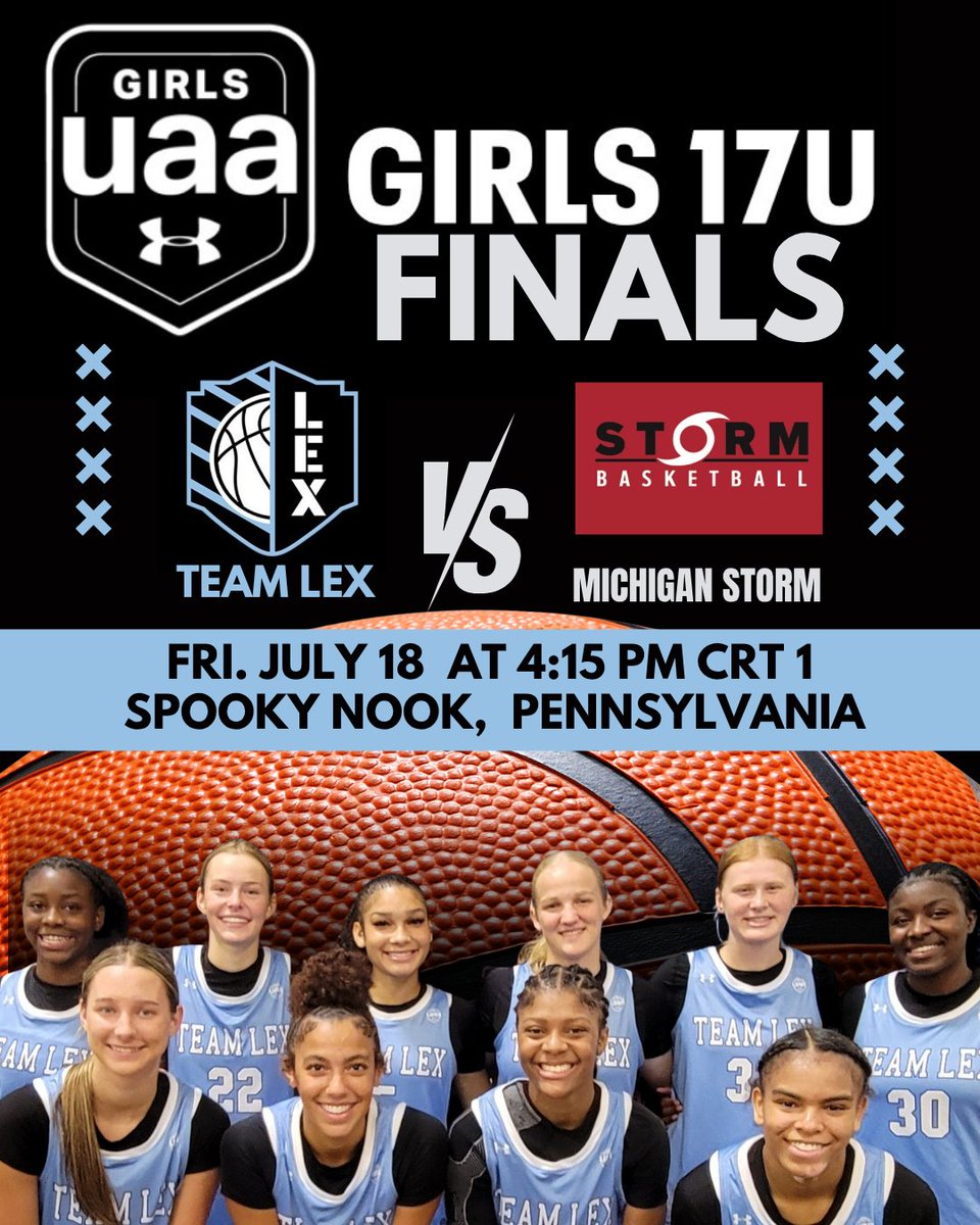 Last one, best one! <a href="/UANextGHoops/">Girls UAA</a> finals begin on Friday. Come see <a href="/TeamLexHoops/">Team Lex Basketball</a> on Court 1. Following schedule TBD.