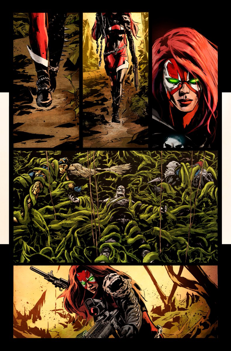 JosephPIllidge's tweet image. In the next issue of BLOODLETTER, my new series by @McFarlaneComics and @ImageComics
Tasha Thornwall, THE BLOODLETTER continues her revenge mission to kill SPAWN by going after his team of allies, THE SCORCHED!
BLOODLETTER #2 WILL BE IN COMIC SHOPS WEDNESDAY, JULY 23RD!