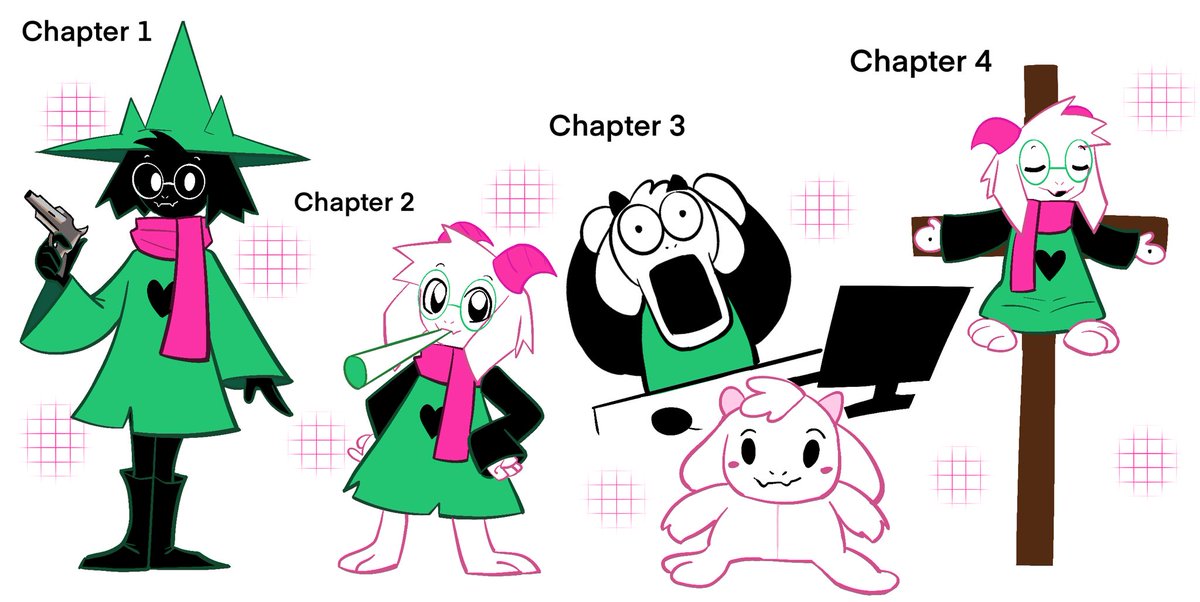 x_v1ntero_x's tweet photo. The Ralsei meme evolution

#deltarune #DeltaruneChapter3 #deltarunefanart https://t.co/TrRRucMkmE