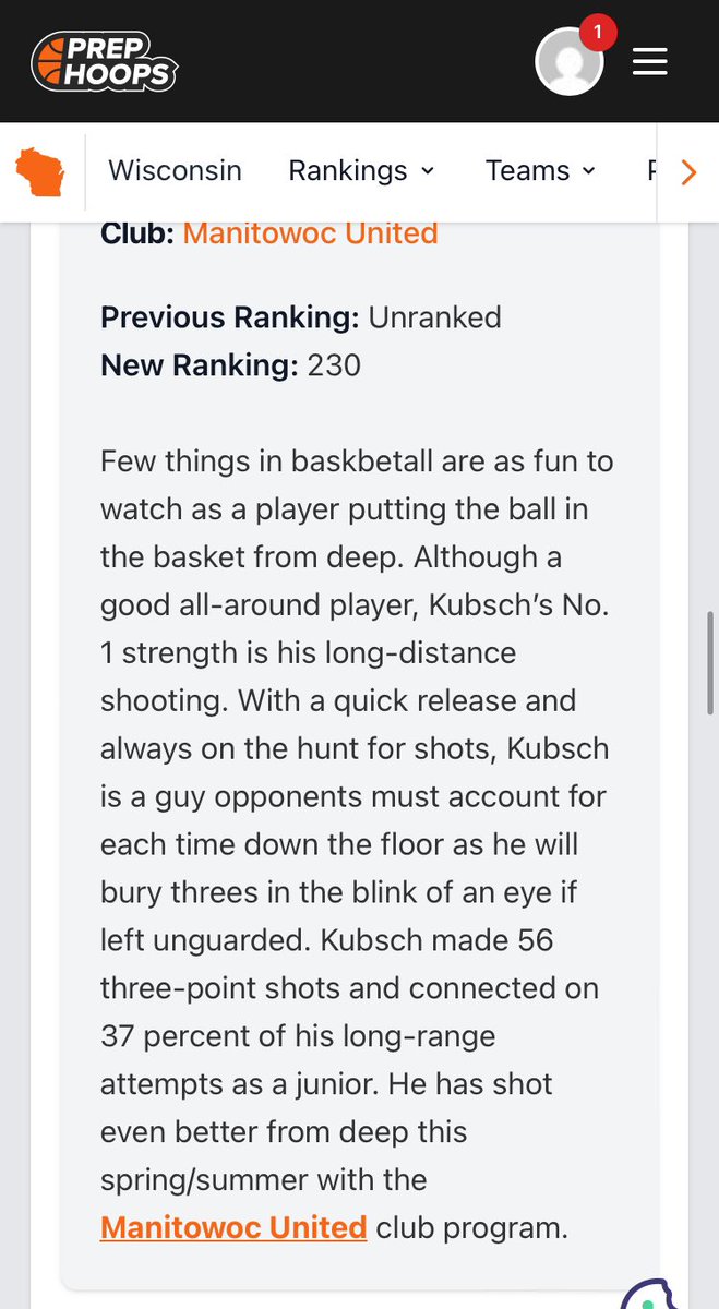 Micah Kubsch (@micah_kubsch) on Twitter photo Appreciate the write-up <a href="/WisBBYearbook/">Mark Miller</a> <a href="/PrepHoops_WI/">Prep Hoops Wisconsin</a>
Excited to keep getting after it Appreciate the write-up <a href="/WisBBYearbook/">Mark Miller</a> <a href="/PrepHoops_WI/">Prep Hoops Wisconsin</a>
Excited to keep getting after it