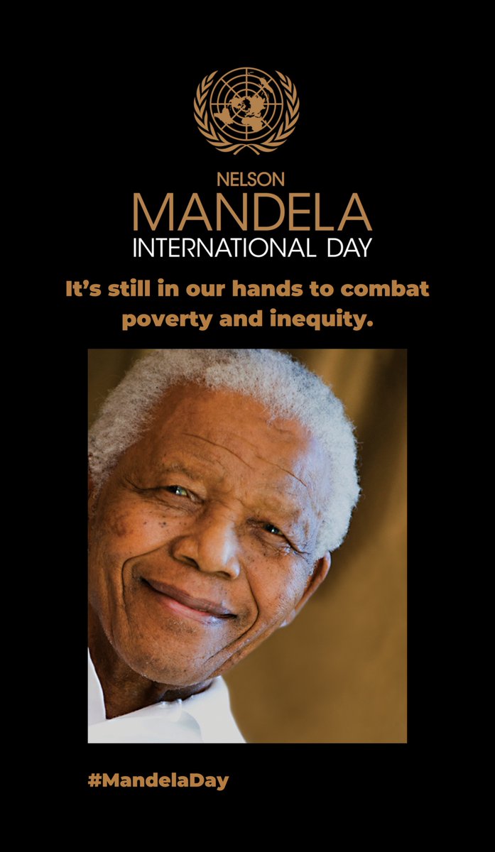 AminaJMohammed's tweet image. “It always seems impossible until it’s done.”
Nelson Mandela’s words have stayed with me for decades — a source of strength in the face of challenge, and a call to defy cynicism and indifference.
For the SDGs. For people. For planet.
#NelsonMandelaDay