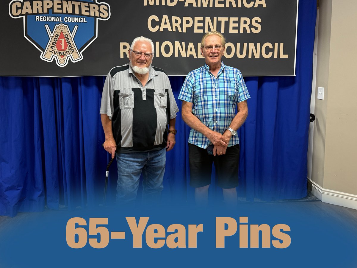 MidAmCarpenters's tweet image. #Local272 and #Local1027 Brothers were recognized recently at their Local's Pin Presentations. It's always heartwarming to honor these longstanding, loyal members. Thank you all for your many years of hard work and dedication to your Union; it does not go unnoticed!
Special shout