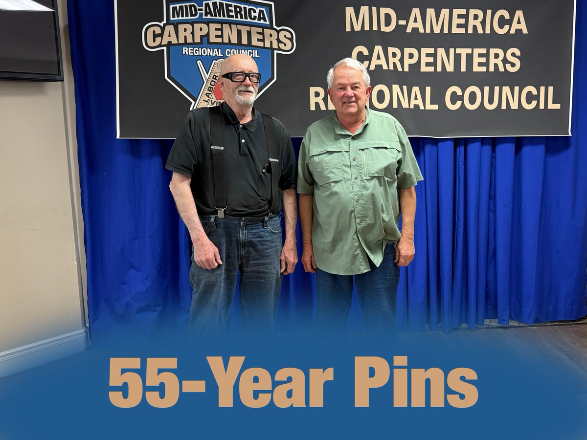 MidAmCarpenters's tweet image. #Local272 and #Local1027 Brothers were recognized recently at their Local's Pin Presentations. It's always heartwarming to honor these longstanding, loyal members. Thank you all for your many years of hard work and dedication to your Union; it does not go unnoticed!
Special shout