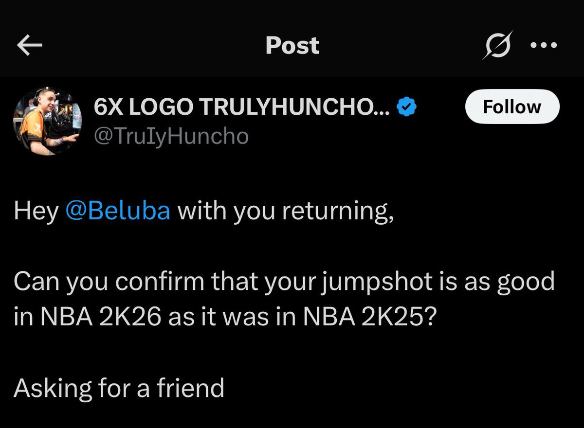 2K26Centel's tweet image. BREAKING: NBA 2K YouTuber “Truly Huncho” found publicly doing tricks on it ahead of the release of NBA 2K26.
Will he be getting a reply from Beluba?
(via @TruIyHuncho) #NBA2K26