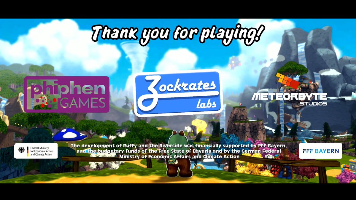 PixelOrbi's tweet image. And finished #RuffyAndTheRiverside! Not 100% yet though, so there's still plenty of reason to come back to this happy little world. 😁 This was very cool. Great work, @zocklabs. I hope this isn't the last we've seen of Ruffy. 😄 #NintendoSwitch