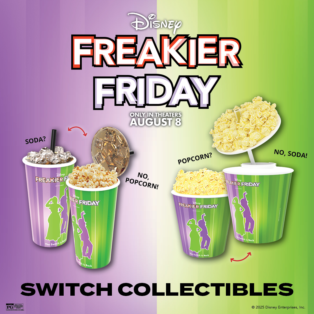 Everything is not as it seems... 👀
Our Freakier Friday merch is having a little identity crisis.
Available NOW online while supplies last! bit.ly/OnlyInTheatres…