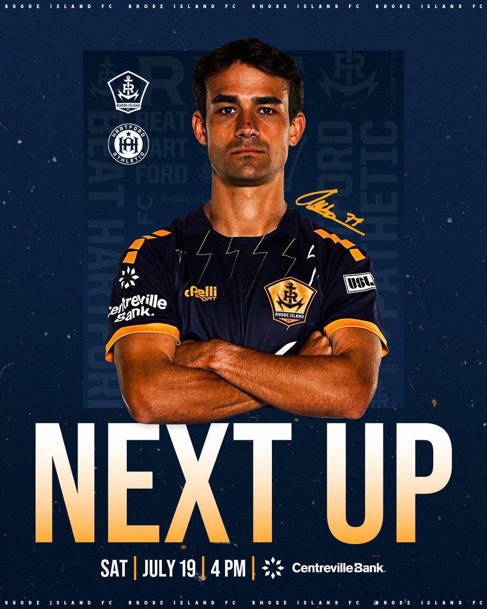 The first derby game at Centreville Bank Stadium 🤩 

📆 Saturday, July 19
⏰ 4 p.m. ET
🆚 Hartford Athletic
📺 CBS
📻 Sirius XM Ch. 157, 790 The Score
📰 bit.ly/455vlZT