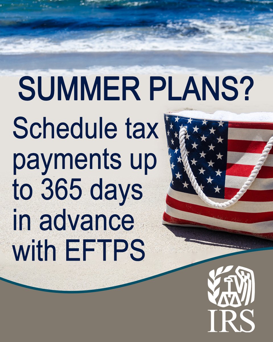 IRSnews's tweet image. The Electronic Federal Tax Payment System is ideal for making recurring payments such as estimated tax payments and federal tax deposits. Learn more from the #IRS at: irs.gov/eftps
