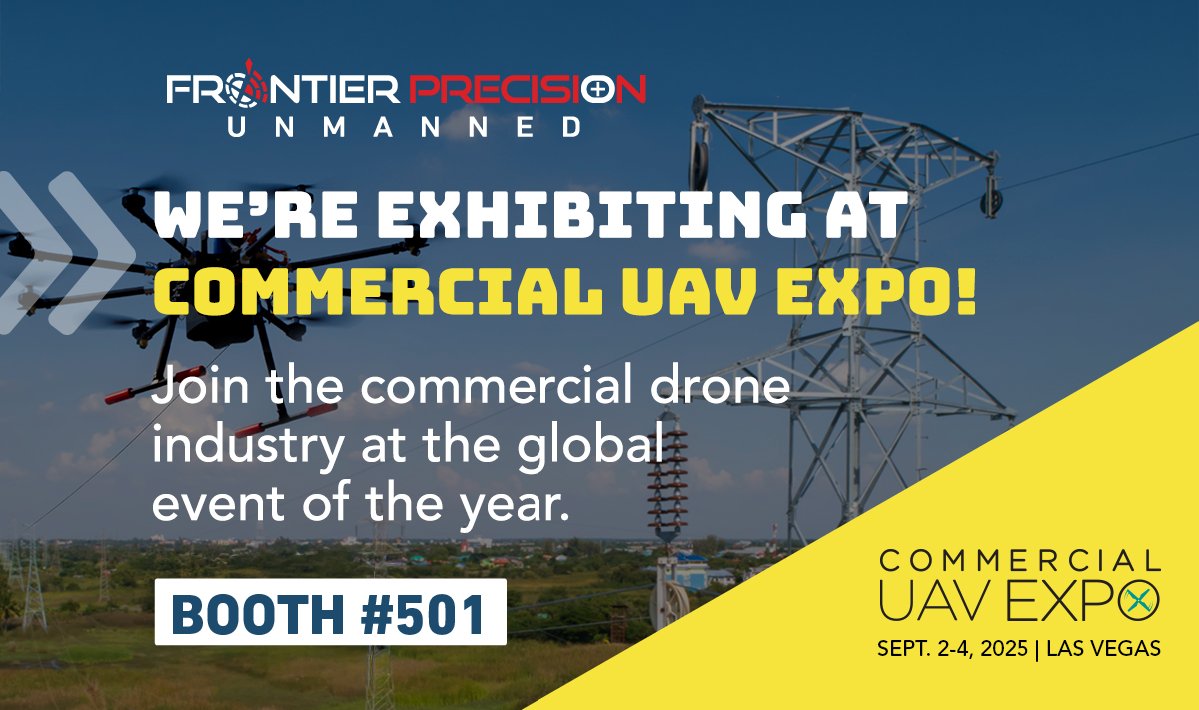 Frontier Precision Unmanned is excited to exhibit at Commercial UAV Expo!

Sept. 2-4, 2025 | Las Vegas, USA
Learn More Here: ow.ly/fF9K50WrvCY

Use code UAVA2530257 for $100 off a Full Conference Passes OR a FREE Exhibit Hall Pass.

#expouav #frontierprecision #unmanned