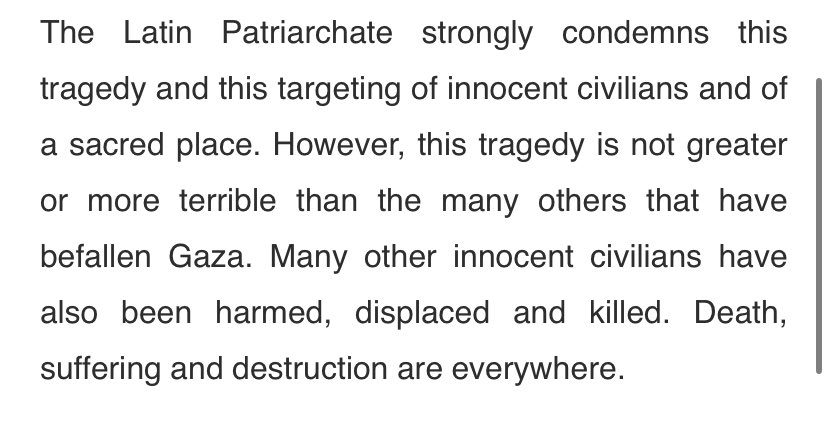 josephnollasj's tweet image. Cardinal Pizzaballa showing solidarity with all the victims of the IDF in Gaza, not just the Catholics who had their parish “mistakenly” hit.