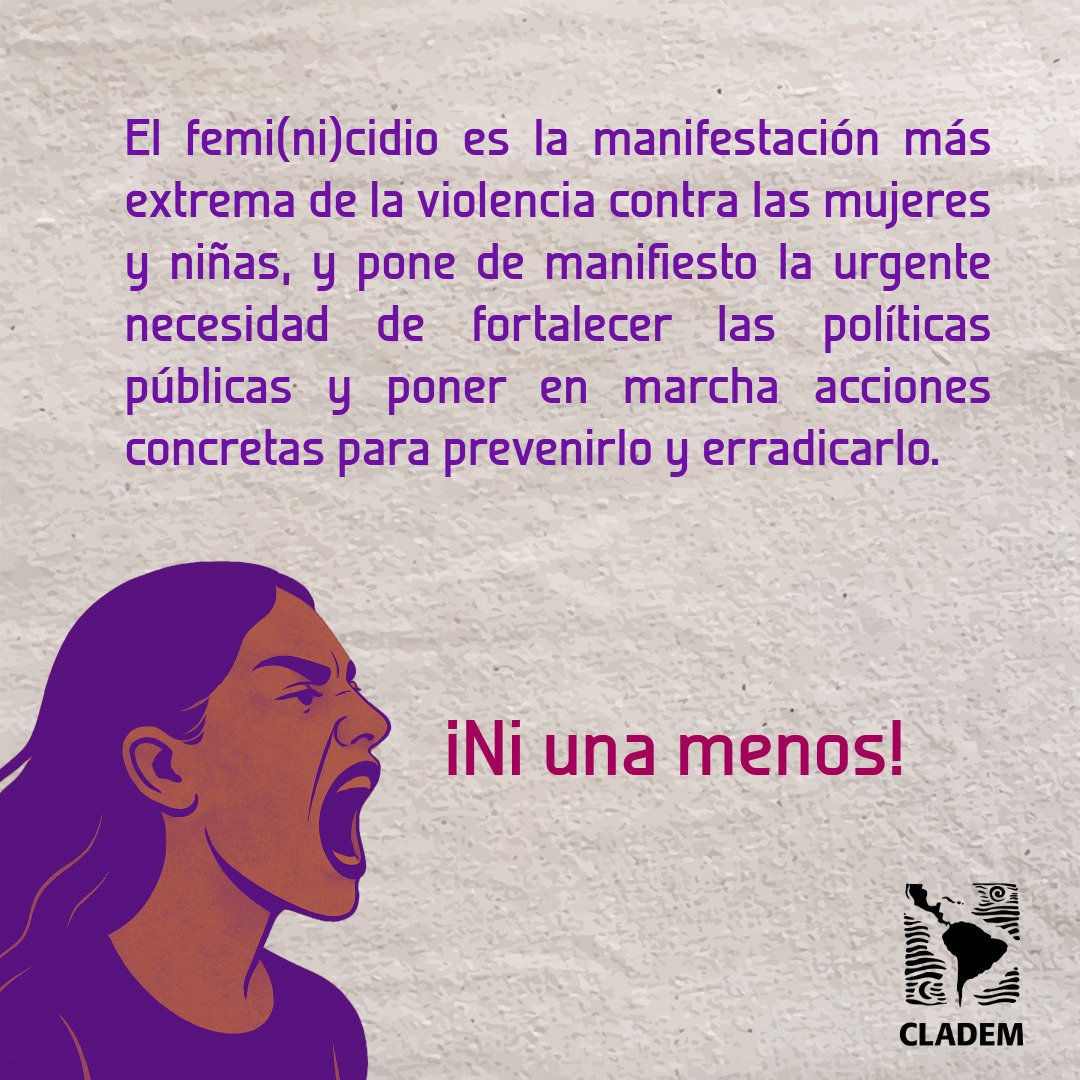 📢¡Alto a los Femi(ni)cidios en América Latina y el Caribe! 

Al menos 11 mujeres son asesinadas cada día por razones de género en nuestra región, un crimen conocido como femi(ni)cidio.

📌 Fuentes: <a href="/cepal_onu/">CEPAL</a>, <a href="/MundoSur/">MundoSur</a>, <a href="/ONUMujeres/">ONU Mujeres</a> 

💜¡La vida de las mujeres importa!💜