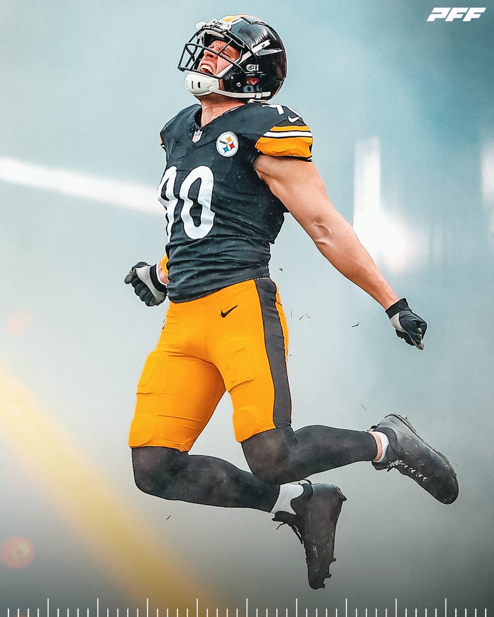 PFF's tweet photo. TJ Watt since 2020:

🟡 73.5 sacks (1st)
⚫️ 56 TFLs (2nd)

The highest-paid non-QB in NFL history 💰 https://t.co/TLvsUKWjn1